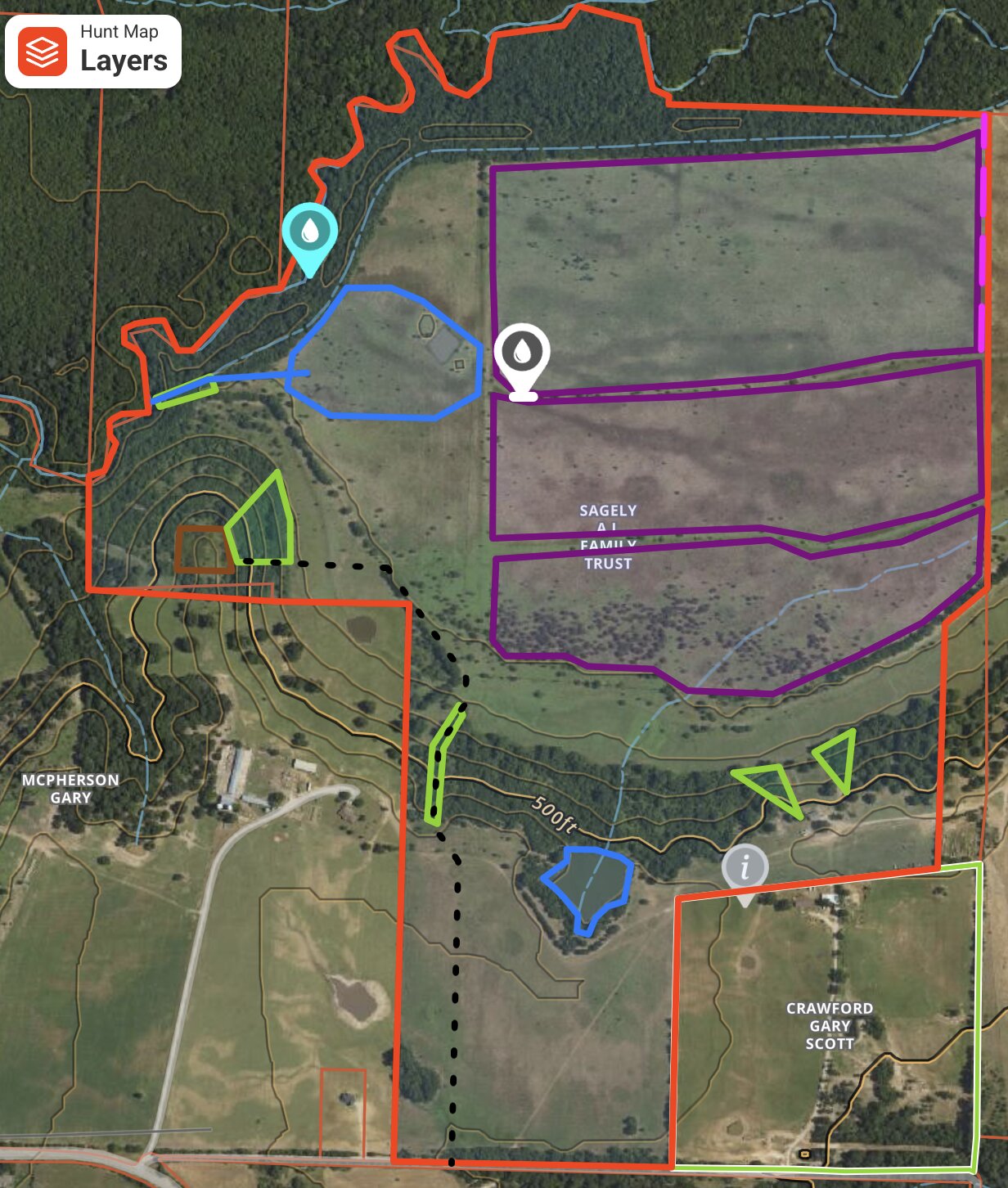The Cooper Lake Impoundment property plan